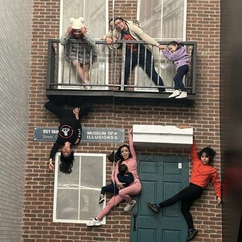 Museum of Illusions - Fire escape illusion. - Museums Near Me - Denver, Colorado