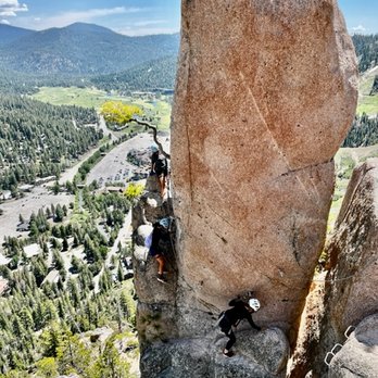 Alpenglow Expeditions - Looks scarier than it actually is. - Rock Climbing Near Me - Olympic Valley, California