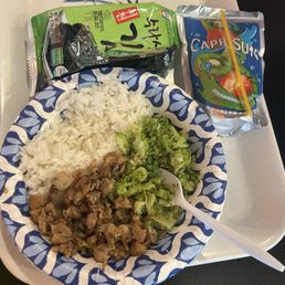 Kids meal only $7.95 and comes "ready to eat" for a toddler, in a paper bowl, plastic utensils and chopped nice and small!