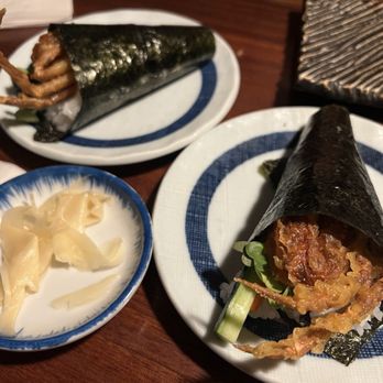 Ootoro Sushi - Soft shell crab hand roll. Must order set of 2. - Japanese Near Me - Walnut, California Ootoro Sushi - Soft shell crab hand roll. Must order set of 2. - Japanese Near Me - Walnut, California