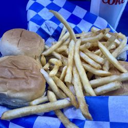 Snow White Grill - 4 delicious burgers, fries and drink. $15