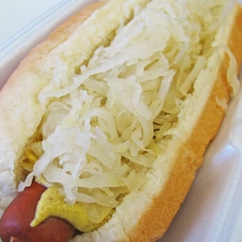 Fab Hot Dogs - Sauerkraut on Beef Casing - Hot Dogs Near Me - Reseda, California Fab Hot Dogs - Sauerkraut on Beef Casing - Hot Dogs Near Me - Reseda, California