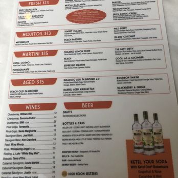 Sunset Grille - Drink menu - Seafood Near Me - Ocean City, Maryland