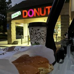 Ann's Donuts - Coffee and bear claw yum