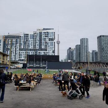 Stackt Belgian Moon Brewery - Outdoor seating area - Breweries Near Me - Toronto, Ontario