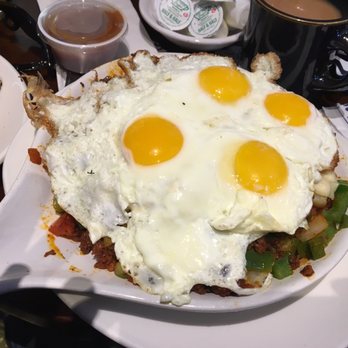 Blueberry Hill Breakfast Cafe - Massive fiesta scrambler - Breakfast & Brunch Near Me - Oak Brook, Illinois