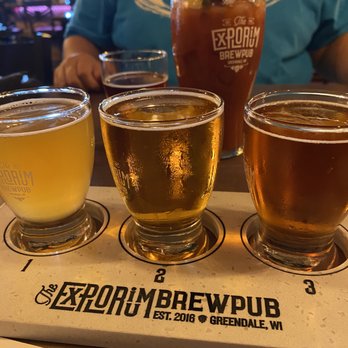 The Explorium Brewpub Greendale - Beer Flight - Pizza Near Me - Greendale, Wisconsin The Explorium Brewpub Greendale - Beer Flight - Pizza Near Me - Greendale, Wisconsin