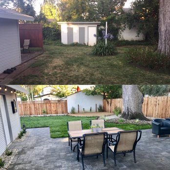 Chris McKoy Landscape - Before (top) and after (bottom) - Landscaping Near Me Chris McKoy Landscape - Before (top) and after (bottom) - Landscaping Near Me