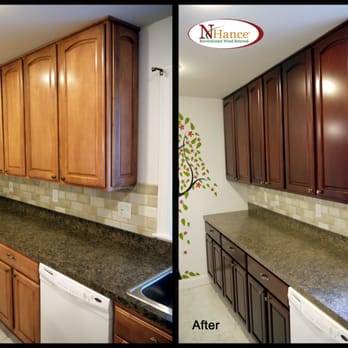 N-Hance - Cabinet Color Shift - Before & After - General Contractors Near Me