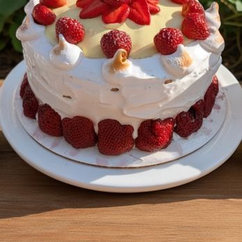 Mama Bird Micro Bakery - Summer Strawberries and cream cake - Desserts Near Me