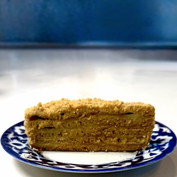 Mazali - Honey Cake with layers of custard between Fall spiced cake. - Uzbek Near Me - Charlotte, North Carolina Mazali - Honey Cake with layers of custard between Fall spiced cake. - Uzbek Near Me - Charlotte, North Carolina