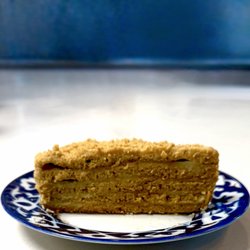 Honey Cake with layers of custard between Fall spiced cake.