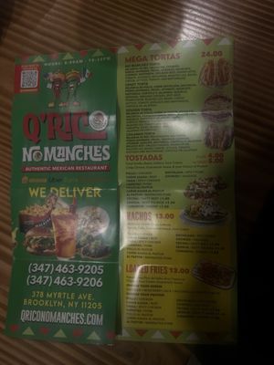 Menu photo 5 Q Rico No Manches Brooklyn, NY Menu photo 5 Q Rico No Manches Brooklyn, NY