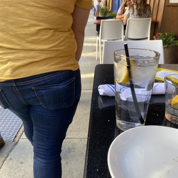 Lalla Grill Oceanside - How close we are to the sidewalk - manager said no, you can't move seats despite me voicing out COVID concerns and eating without a mask. - Seafood Near Me - Monterey, California