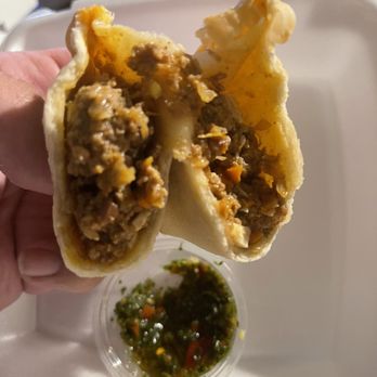 Fugazzeta Pizza & Empanadas - Empanada: Ground beef, chopped boiled eggs, chopped green olives - Pizza Near Me - Las Vegas, Nevada Fugazzeta Pizza & Empanadas - Empanada: Ground beef, chopped boiled eggs, chopped green olives - Pizza Near Me - Las Vegas, Nevada
