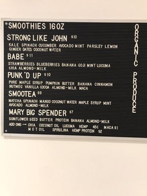 Menu photo 3 POP Health Bar Toronto, ON Menu photo 3 POP Health Bar Toronto, ON