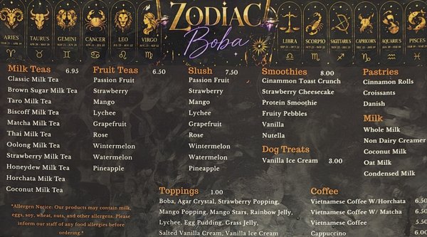 Menu photo 2 Zodiac Boba San Diego, CA Menu photo 2 Zodiac Boba San Diego, CA