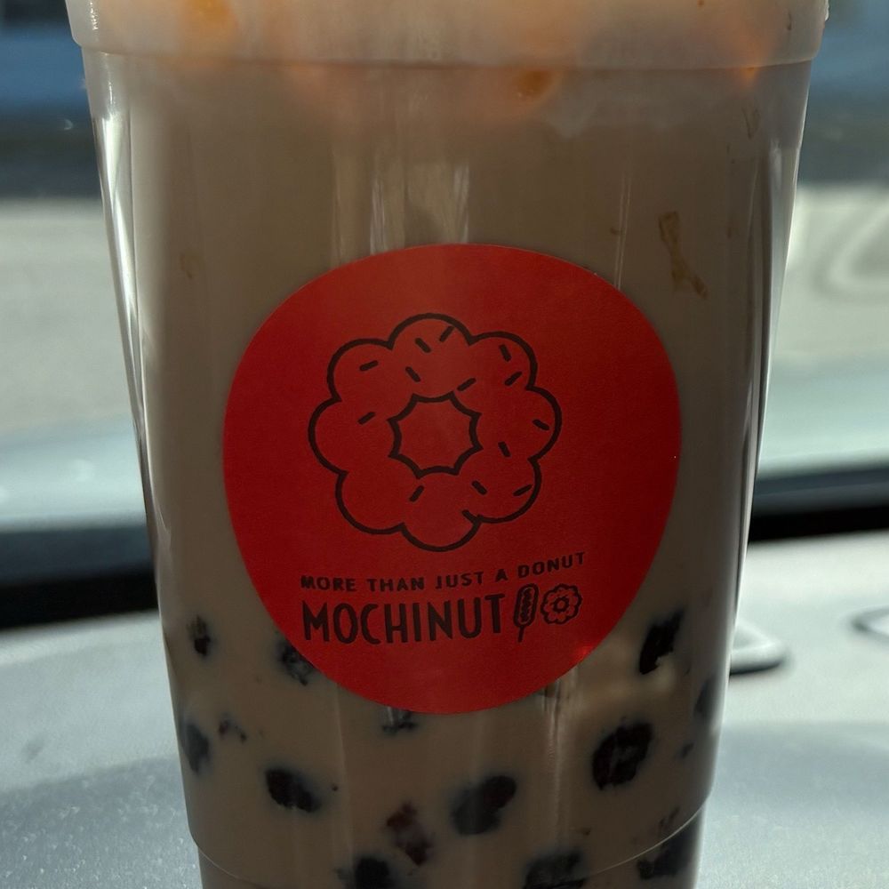 Mochinut - Banana Milk with boba swelled - Donuts Near Me - Myrtle Beach, South Carolina