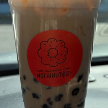 Mochinut - Banana Milk with boba swelled - Donuts Near Me - Myrtle Beach, South Carolina