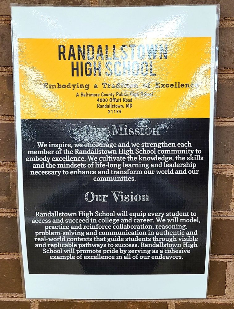 RANDALLSTOWN HIGH SCHOOL 4000 Offutt Rd, Randallstown, Maryland