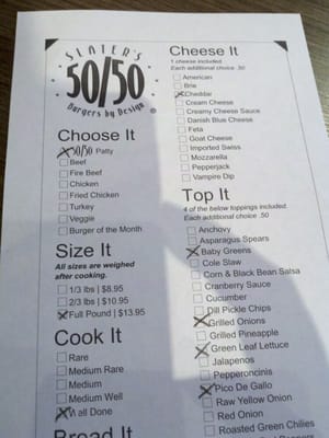 Slater's 50/50 by null