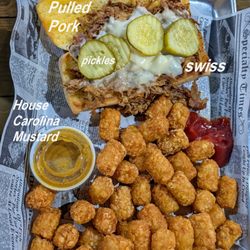 Sliderz Bar, Grill & Event Hall - The Cuban with a side of Tater Tots