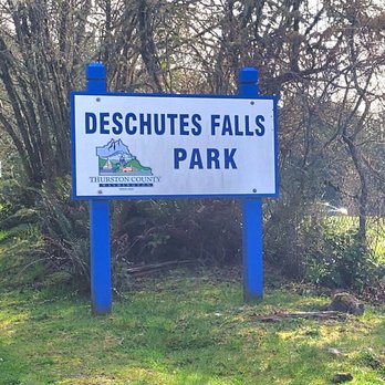 Deschutes Falls Park - Falls sign just before the parking area. - Parks Near Me - Yelm, Washington Deschutes Falls Park - Falls sign just before the parking area. - Parks Near Me - Yelm, Washington