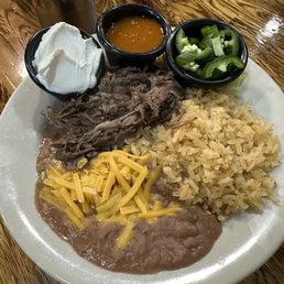Build your own burrito with Barbacoa beef. Build your own burrito with Barbacoa beef.