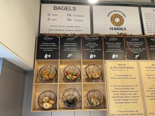 Menu photo 2 19 Bagels Barcelona, B Menu photo 2 19 Bagels Barcelona, B