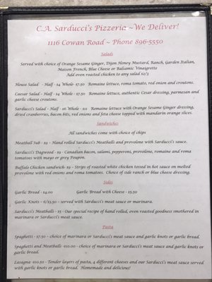 Menu photo 7 C.A. Sarducci's Pizzeria Gulfport, MS Menu photo 7 C.A. Sarducci's Pizzeria Gulfport, MS