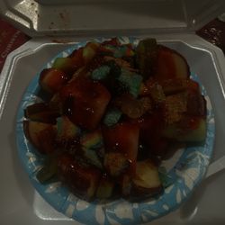 La Paletera - This was a Krazy Chamoy Apple and it was so good I highly recommend y'all getting it
