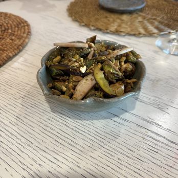 The Neon Sun - Slightly fried Brussels in a delicious sauce - Seafood Near Me - San Pedro, California