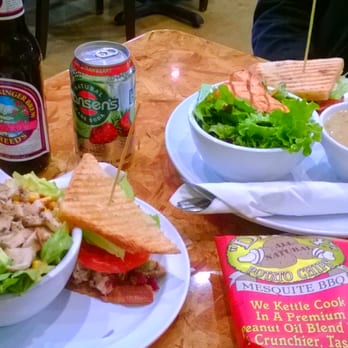 MIX Flagstaff - Southwestern salad with special sandwich (turkey). And salmon ginger salad with berry chicken sandwich and rice/chicken soup - Coffee & Tea Near Me - Flagstaff, Arizona