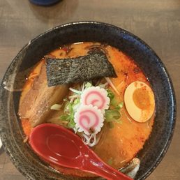 Tonkatsu Ramen. Rich tasty broth. Happy with the salt and spice levels. All in all a great experience. Tonkatsu Ramen. Rich tasty broth. Happy with the salt and spice levels. All in all a great experience.