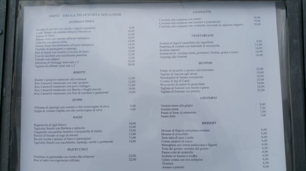 Menu photo 7 Trattoria Milanese Milan, MI Menu photo 7 Trattoria Milanese Milan, MI