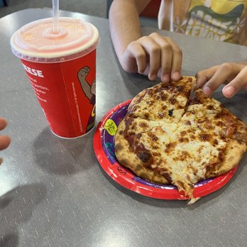 Chuck E. Cheese - Scam pizza $12 smaller than one slice - Pizza Near Me - Corona, California