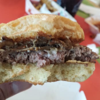 Krush Burger - A little too pink and not as juicy compared to other locations.  Truly Disappointing. - Burgers Near Me - Roseville, California