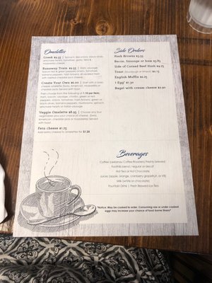 Menu photo 1 Pegtown Station Maple City, MI