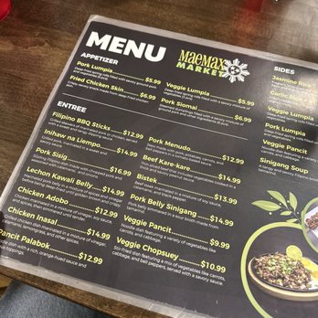 Maemax Market - Menu - Filipino Near Me - Madison, Tennessee Maemax Market - Menu - Filipino Near Me - Madison, Tennessee