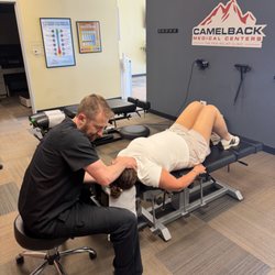 Camelback Medical Centers - Naperville Neck Pain Treatment, chiropractic adjustment at Camelback Medical Centers