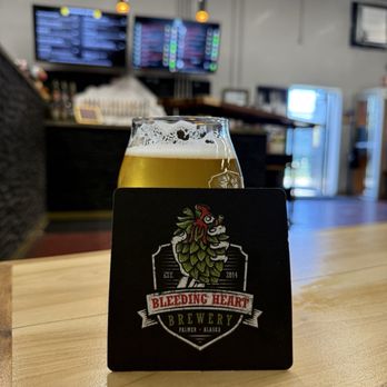 Bleeding Heart Brewery - Lager, husband had an altbier and a mead/beer mashup that was delicious! - Breweries Near Me - Palmer, Alaska Bleeding Heart Brewery - Lager, husband had an altbier and a mead/beer mashup that was delicious! - Breweries Near Me - Palmer, Alaska