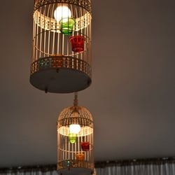 Make Me Blush Nail Spa & Beauty Lounge - Cute bird cage lights