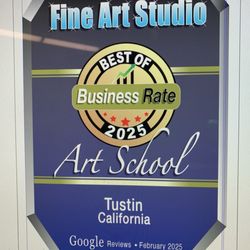 Fine Art Studio - Proud to display Best Art School in Tustin Google Reviews!