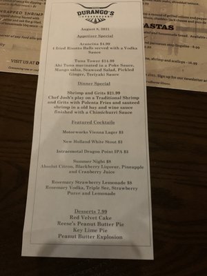 Menu photo 4 Durango’s Tavern & Grill Titusville, FL Menu photo 4 Durango’s Tavern & Grill Titusville, FL