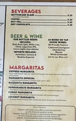 Menu photo 2 Peppers Grill & Bar Roswell, NM