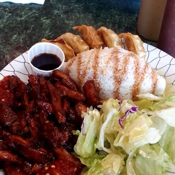 Bucks Teriyaki - Spicy Chicken Teriyaki & Gyoza combo - Chinese Near Me - Kent, Washington Bucks Teriyaki - Spicy Chicken Teriyaki & Gyoza combo - Chinese Near Me - Kent, Washington