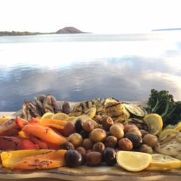 Fresh veggies with a view
