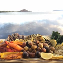 Chef Jana McMahon - Fresh veggies with a view
