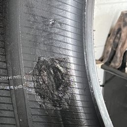 The Patch was placed in the wrong place. look at the hole inch away from where they placed the patch! The Patch was placed in the wrong place. look at the hole inch away from where they placed the patch!