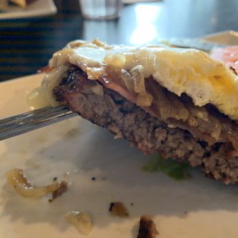 Junction On 70 - Wake and bake burger Ordered medium  Prepared well done - Pizza Near Me - Mebane, North Carolina